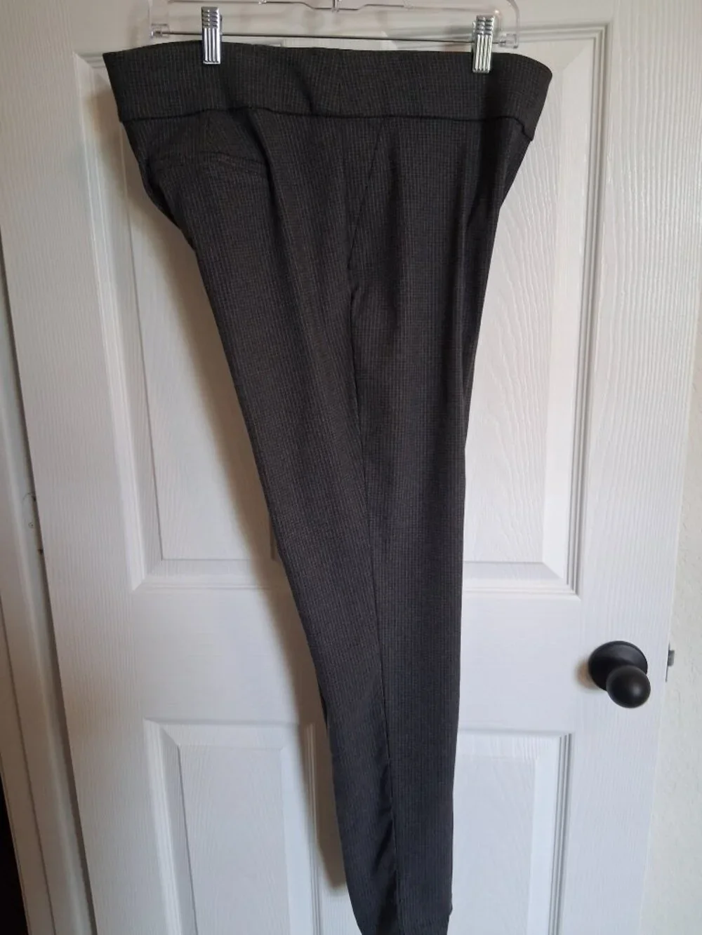 Jones New York | Black & White Stretch Straight-Leg Slacks | Size 12
